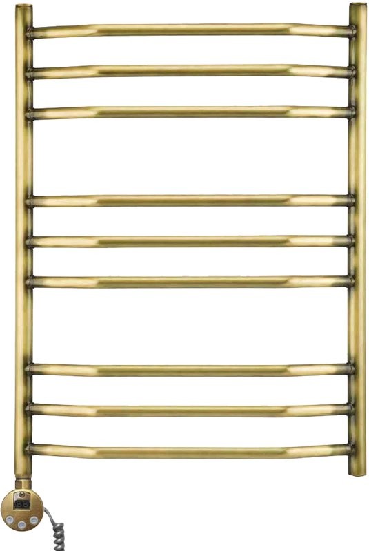 Полотенцесушитель электрический Domoterm Лаура П9 50x70, античная бронза, L