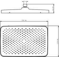 Верхний душ Raglo R451.52 хром