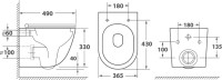Комплект Унитаз подвесной Owl 1975 Vind TOWLT190302 безободковый + Инсталляция AlcaPlast AM101/1120-4:1 RU M570-0001 кнопка смыва белая