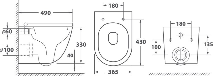 Комплект Унитаз подвесной Owl 1975 Vind TOWLT190302 безободковый + Инсталляция AlcaPlast AM101/1120-4:1 RU M570-0001 кнопка смыва белая