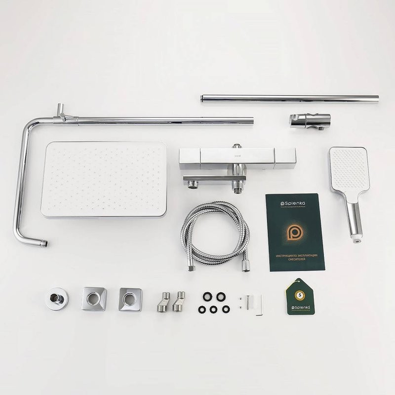 Душевая стойка Splenka S224 S224.26 с термостатом, хром
