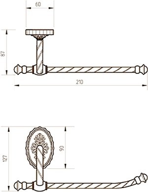 Держатель туалетной бумаги Migliore Edera 16911 хром