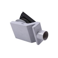 Душевой трап Plumberia Selection PS Stones PSS13NO 13x13, в пол, матовый черный, с сифоном