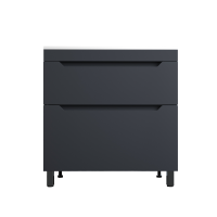 Тумба под раковину без столешницы Style Line Остин 80 напольная, графит эмаль plus