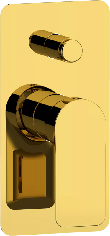 Встраиваемый смеситель для душа и ванны Remer Infinity I09KBDO С ВНУТРЕННЕЙ ЧАСТЬЮ, золото