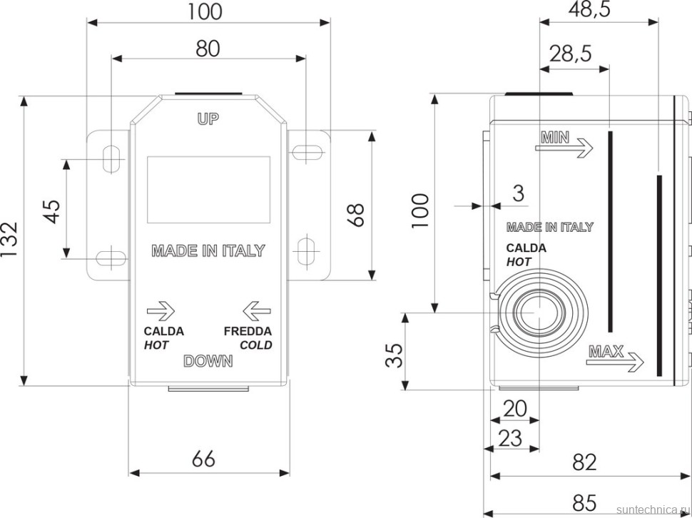 Встраиваемый смеситель для душа и ванны Remer Infinity I09KBDO С ВНУТРЕННЕЙ ЧАСТЬЮ, золото