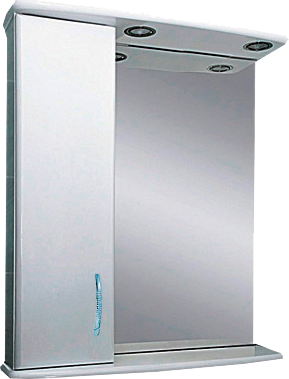 Зеркало Misty Астра L 60 с подсветкой, белый