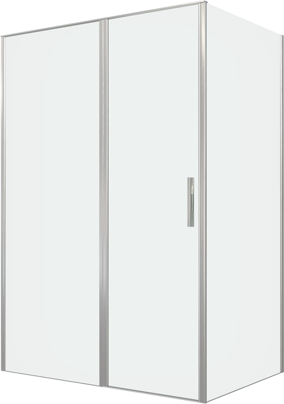 Душевой уголок Allen Brau Priority 140x100, профиль серебро браш, стекло прозрачное
