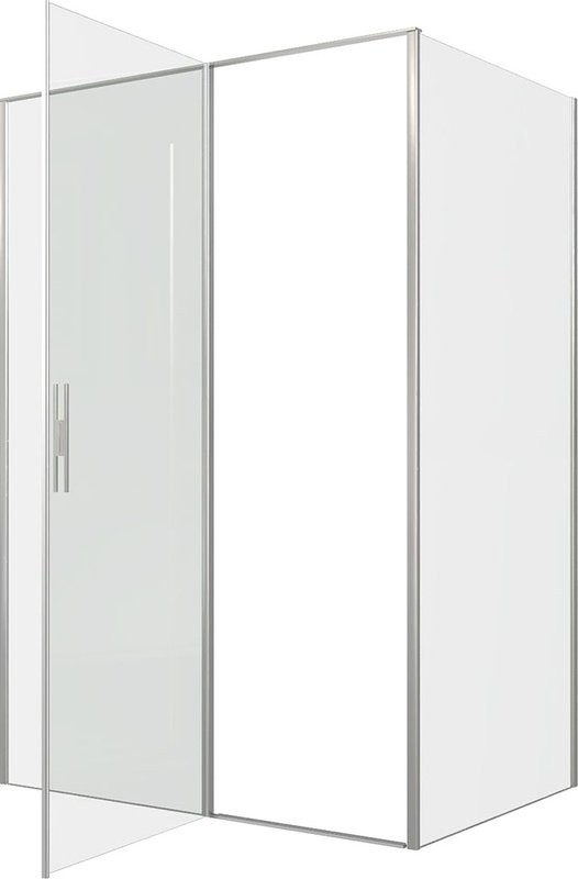 Душевой уголок Allen Brau Priority 140x100, профиль серебро браш, стекло прозрачное