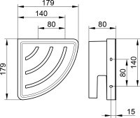 Полка Keuco Collection Moll 12757 хром, белая