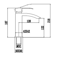 Смеситель для раковины Fmark FS8601H черный Смеситель для раковины Fmark FS8601H черный
