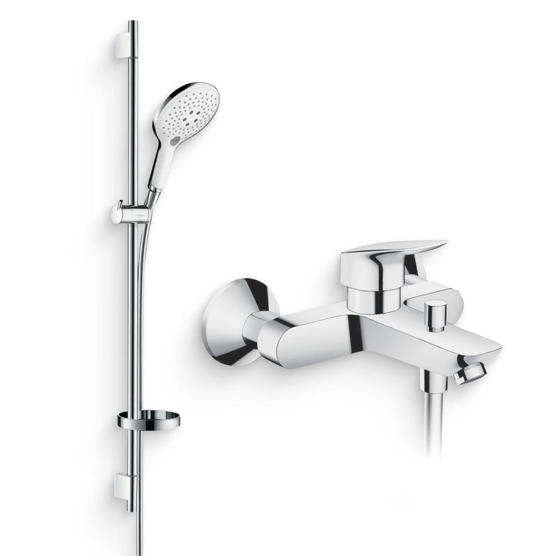 Душевой комплект Смеситель Hansgrohe Logis 71400000 + Гарнитур Raindance Select S 150 3iet 27803400