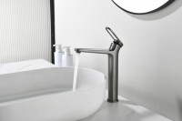 Смеситель для раковины Black&White Gravity 7209GM gun metal Смеситель для раковины Black&White Gravity 7209GM gun metal