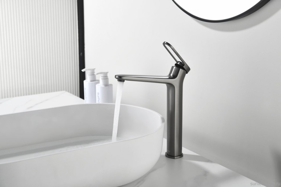 Смеситель для раковины Black&White Gravity 7209GM gun metal