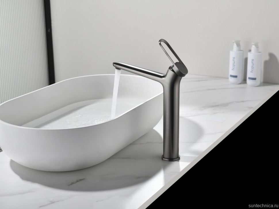 Смеситель для раковины Black&White Gravity 7209GM gun metal