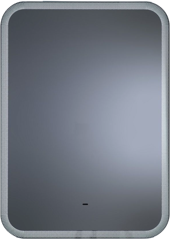 Зеркало Art&Max Messina AM-Mes-700-900-DS-F 70х90 белое, с LED-подсветкой, 6000К