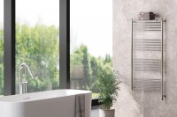 Полотенцесушитель электрический Сунержа Богема 3.1 00-6007-1260 130x65 см, подключение справа, без покрытия, лесенка, с полкой