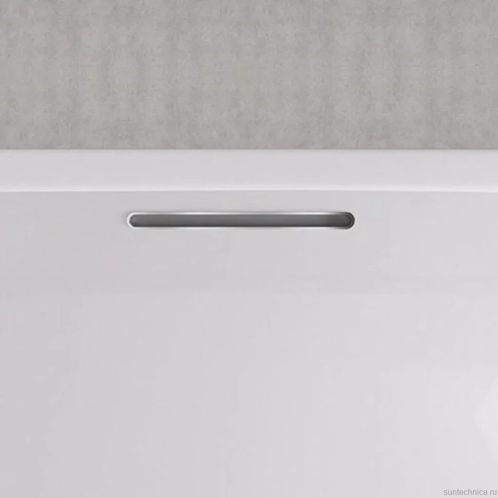 Акриловая ванна Riho Still Square 180x80 см, встраиваемая, белая, на ножках, два подголовника