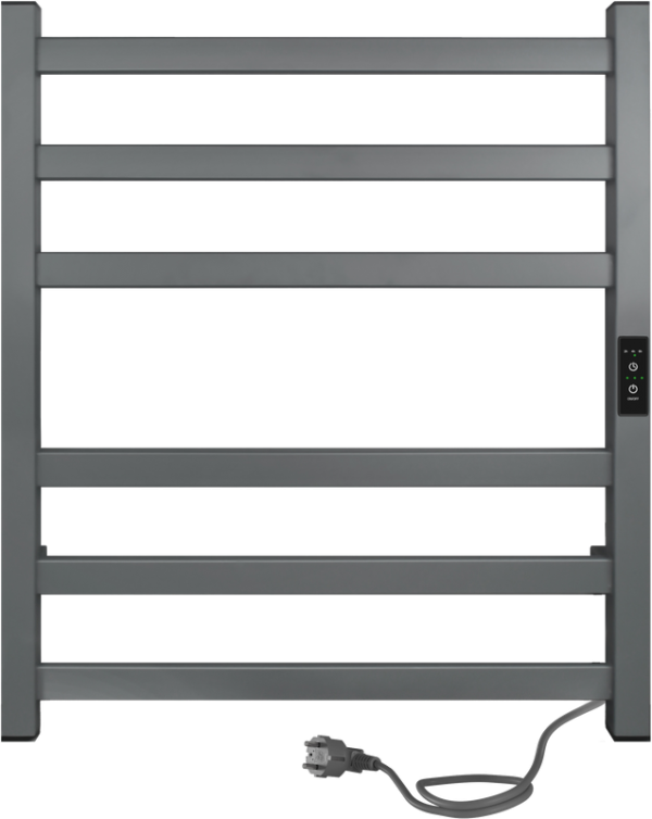 Полотенцесушитель электрический Indigo Oktava Slim 3 LСLOKS3E60-50MGRt серый