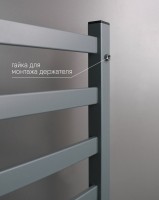 Полотенцесушитель электрический Indigo Oktava Slim 3 LСLOKS3E60-50MGRt серый