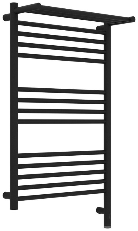 Полотенцесушитель электрический Сунержа Богема 3.1 15-6007-8050 90x55 см, подключение справа, темный титан муар, лесенка, с полкой