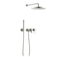 Душевой комплект Timo Saona SX-2348/13SM С ВНУТРЕННЕЙ ЧАСТЬЮ, матовый никель