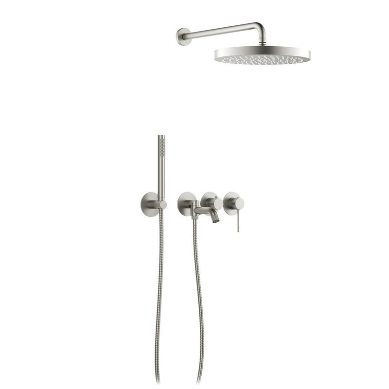 Душевой комплект Timo Saona SX-2348/13SM С ВНУТРЕННЕЙ ЧАСТЬЮ, матовый никель