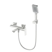 Смеситель для ванны с душем Wonzon & Woghand Diamond WW-88639011-BN брашированный никель