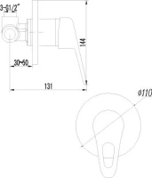 Встраиваемый смеситель для душа и ванны Lemark Luna LM4123C С ВНУТРЕННЕЙ ЧАСТЬЮ Встраиваемый смеситель для душа и ванны Lemark Luna LM4123C С ВНУТРЕННЕЙ ЧАСТЬЮ