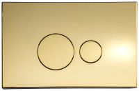 Кнопка смыва для унитаза Boheme 668-G пластик, цвет золото