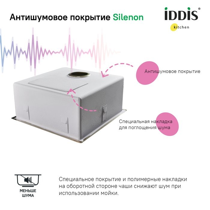 Мойка кухонная IDDIS Edifice EDI44B0i77