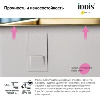 Мойка кухонная IDDIS Edifice EDI44B0i77