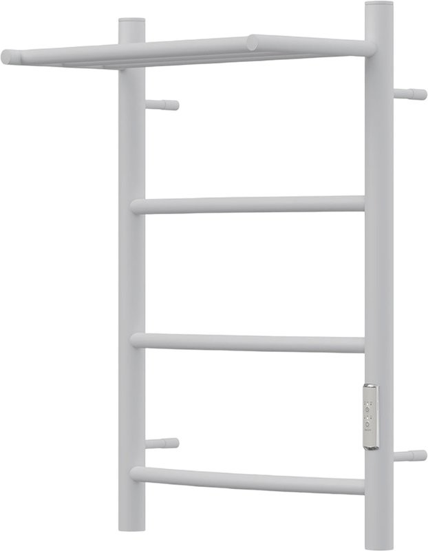 Полотенцесушитель электрический Point Афина PN04846PW 40х60, белый, с полкой