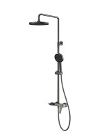 Душевая стойка Vincea Puro VSFS-5P1GM вороненая сталь