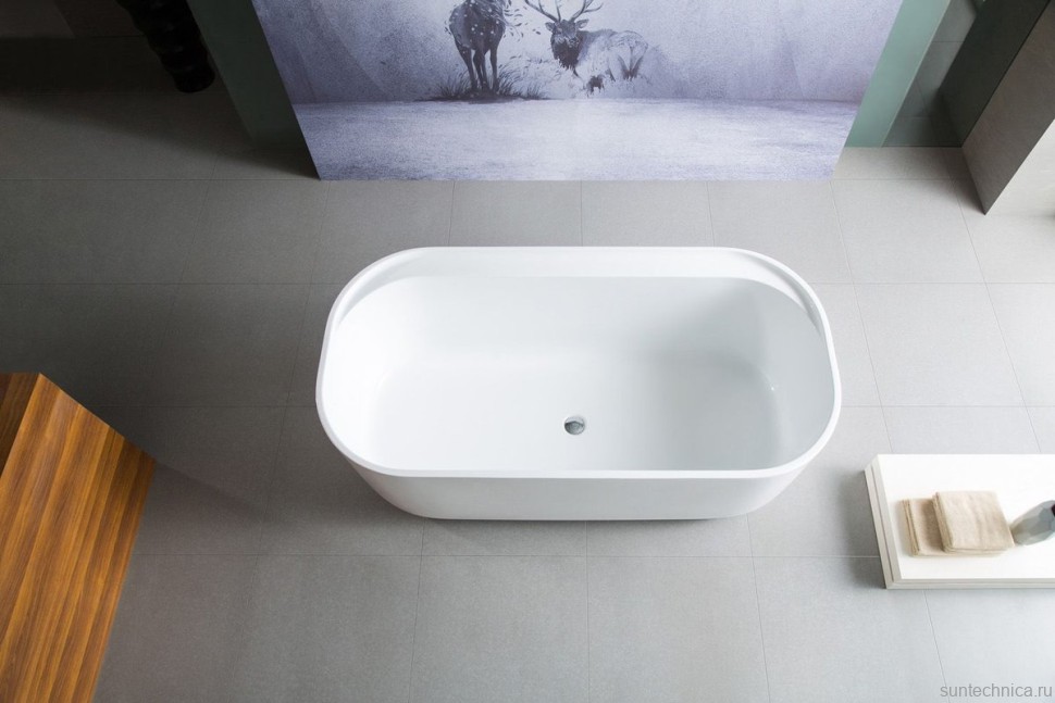 Ванна акриловая Azario Winchester 1690х860х600 свободностоящая, с сифоном и металлической рамой WIN17085