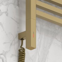 Полотенцесушитель электрический Сунержа Модус 3.1 32-5900-8030 90x35 см, подключение слева, золотой шелк, лесенка