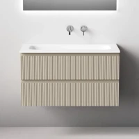 Тумба с раковиной Sancos Snob T 90 подвесная, beige soft, раковина СN7019wx