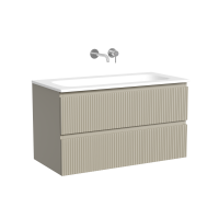 Тумба с раковиной Sancos Snob T 90 подвесная, beige soft, раковина СN7019wx