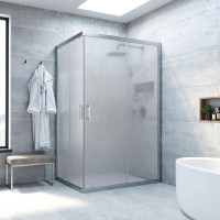 Душевой уголок Vegas Glass ZA-F Novo 120*90 07 10 профиль матовый хром, стекло сатин