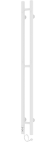 Полотенцесушитель электрический Laris Прайм Дуэт ЧК 80/1200 белый матовый муар, L