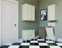 Шкаф ValenHouse Лиора 65 слоновая кость, фурнитура хром