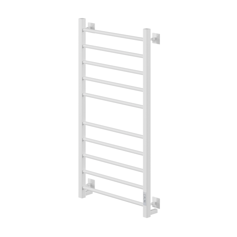 Полотенцесушитель электрический Comfysan Unico-K EC-10 100x55 см, подключение справа, слева, матовый белый, лесенка, из стали