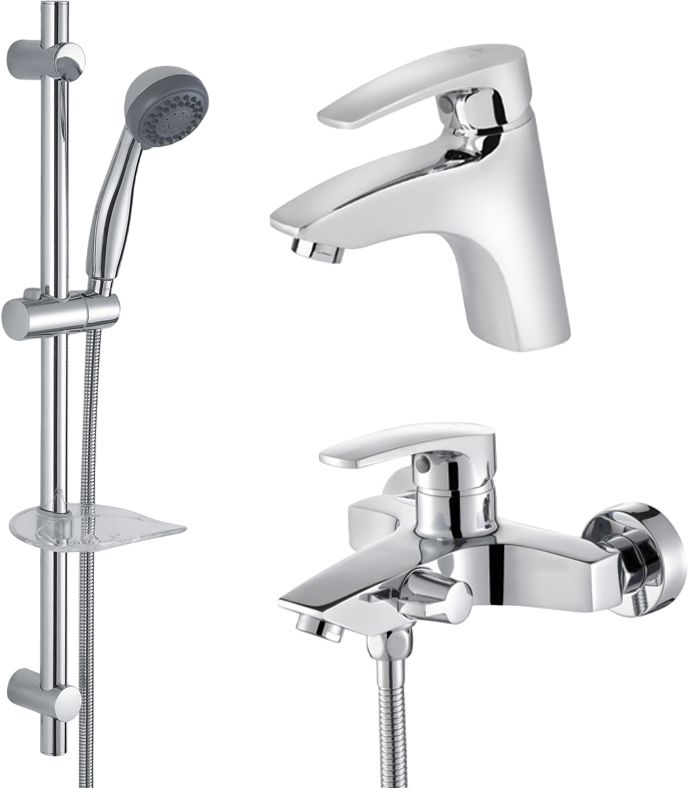 Комплект для ванной Kaiser Guss 6800К хром