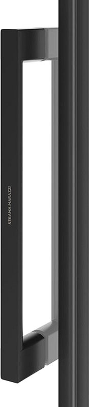 Комплект Душевая дверь в нишу KERAMA MARAZZI Cristallo CT.140.1/2.SD.BLK.M профиль черный матовый, стекло прозрачное + Душевая дверь в нишу CT.140.2/2.SD