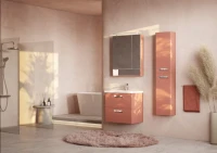 Тумба с раковиной Roca The Gap Original 70 терракота