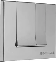 Кнопка смыва Berges Novum S2 хром, матовый Кнопка смыва Berges Novum S2 хром, матовый