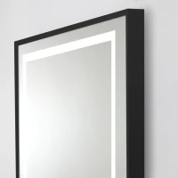 Зеркало BelBagno Kraft 80x50, с подсветкой, с подогревом, черный