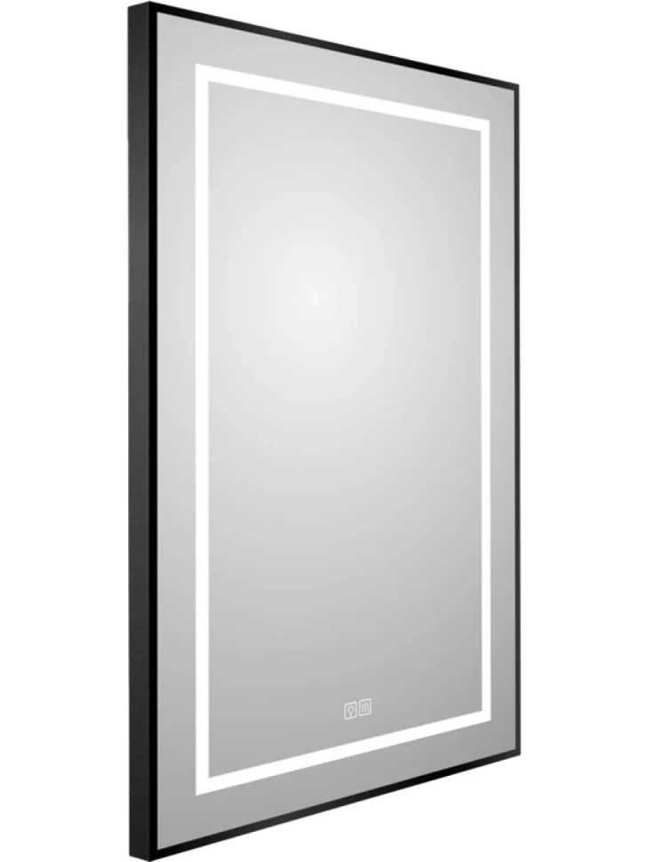 Зеркало BelBagno Kraft 80x50, с подсветкой, с подогревом, черный