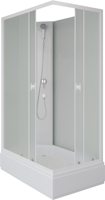 Душевая кабина Niagara Promo P100/80/26Q/MT/BK 100х80 см, без крыши