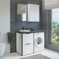 Зеркало Comforty Лозанна 55 серое матовое